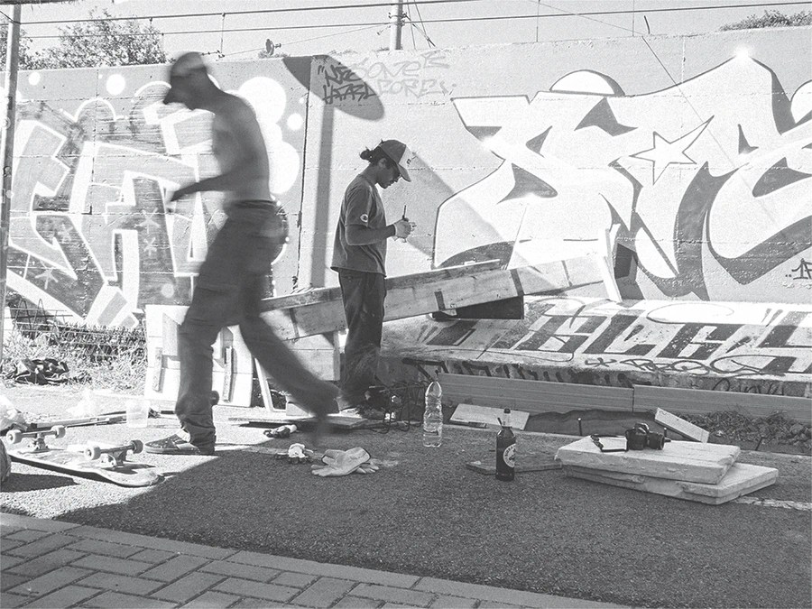 Concrete work at the El Puto DIY
